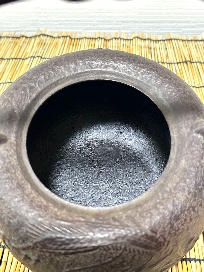 新品、付属品付　南部金狐堂　捻鉉姥口１５型龍文様　南部鉄瓶　南部鉄器　鉄瓶