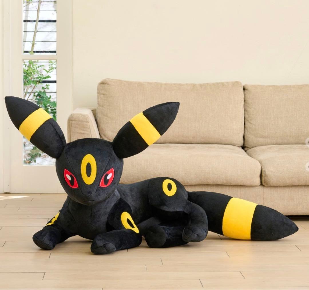 ポケモンセンター ぬいぐるみ 等身大 ブラッキー 寝そべり ブイズ ぬいぐるみ 等身大ブラッキー 寝そべり ｜【公式】ポケモンセンター