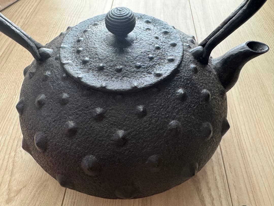 南部鉄瓶 南部鉄器 斎峰 鬼アラレ未使用
