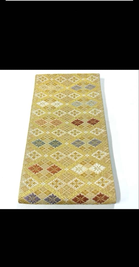 専用帯639 222 二本セット○高級 正絹 六通 袋帯 華文 花文