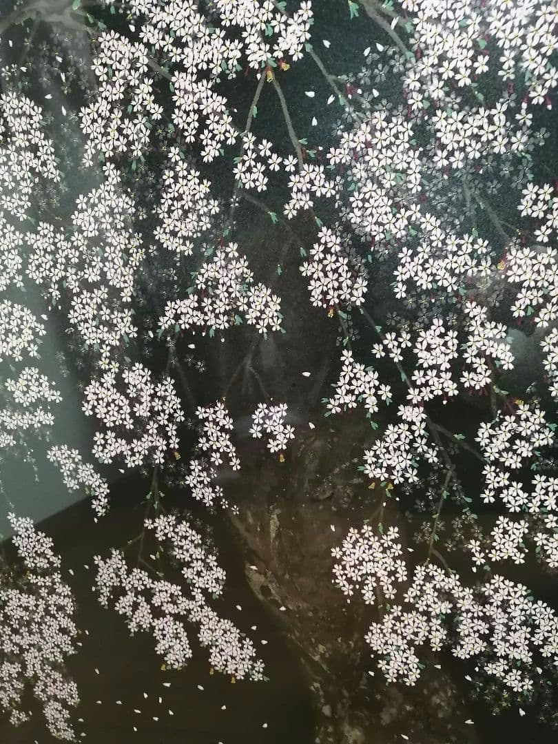 中島千波 「桜花春宵」リトグラフ版画桜日本画限定