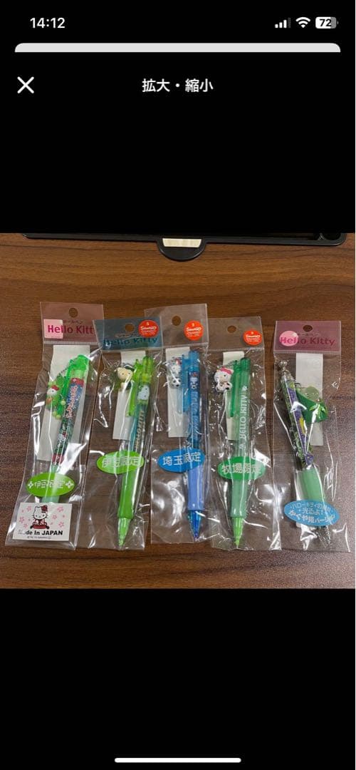 ご当地キティ　根付け・ファスナーマスコット　ストラップ 175点セット