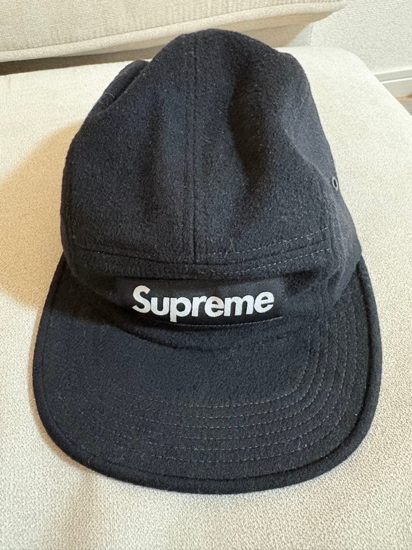 supreme Wool Camp Cap キャップ 希少 黒 ブラック - メルカリ