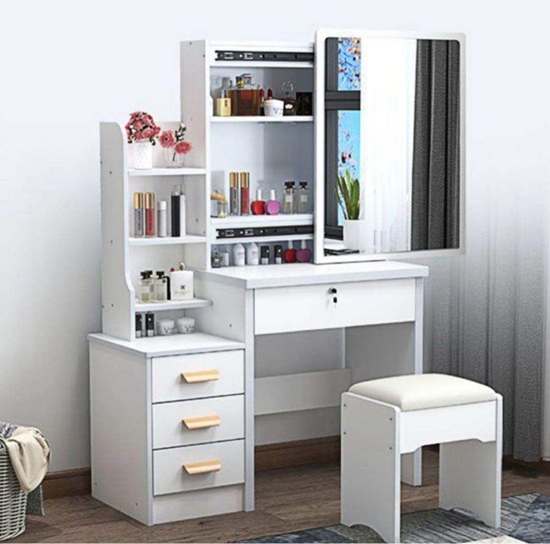 化粧台 ドレッサー 鏡台 一人暮らし 収納 省スペース 清潔感 おしゃれ
