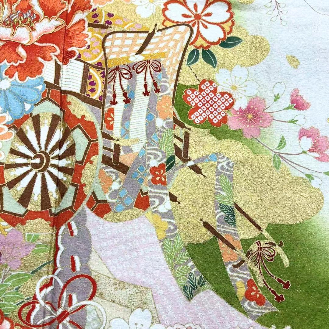 ≪早い者勝ち≫【美品】 振袖 正絹 古典柄 成人式 単品 抹茶色