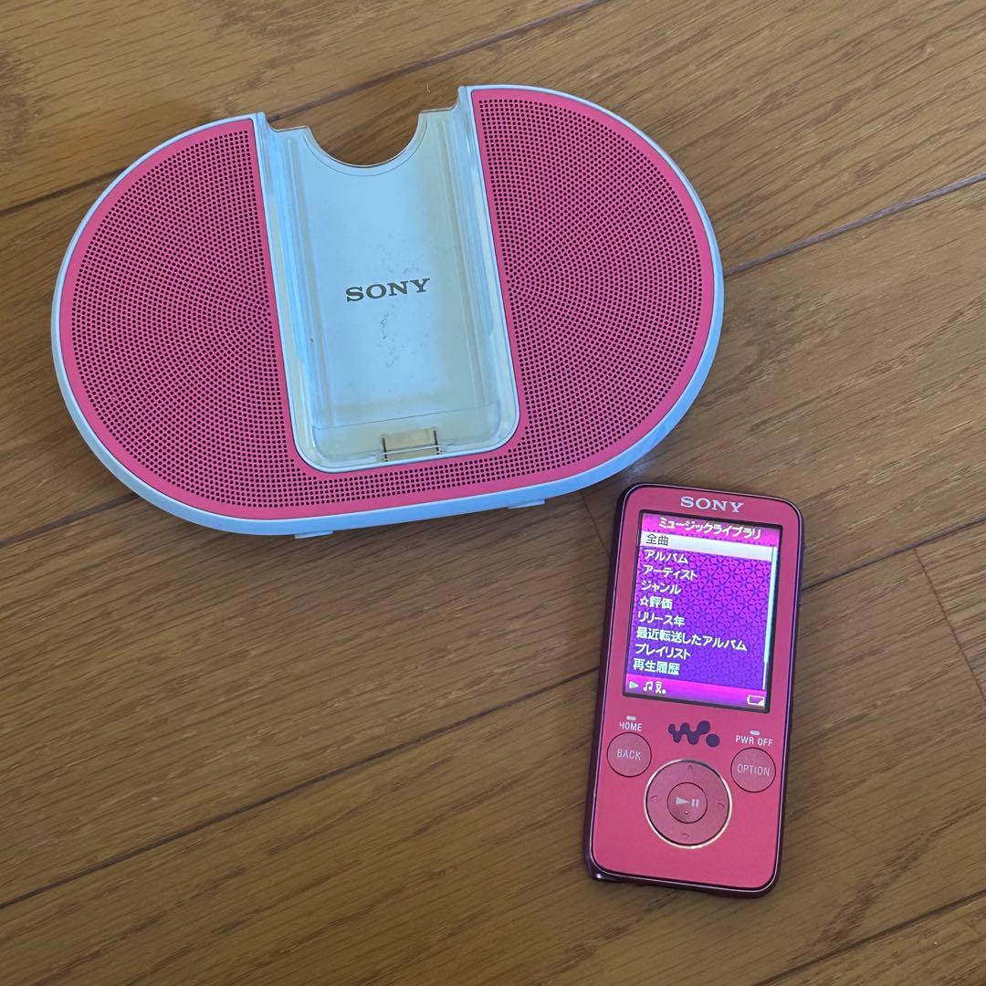 SONY ポータブルMDプレーヤー ピンク - メルカリ