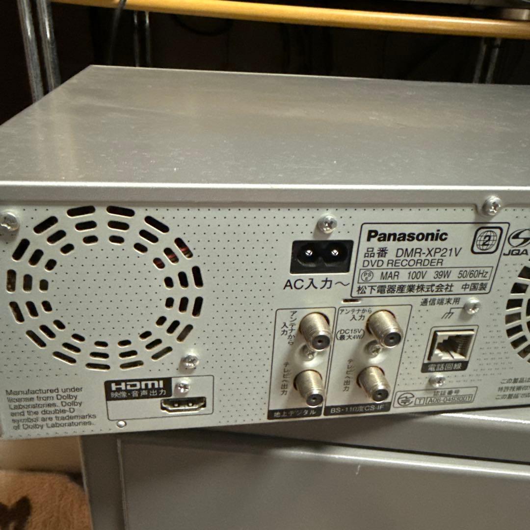 Panasonic　HDD内蔵VHS一体型DVDレコーダー　DMR-XP21V