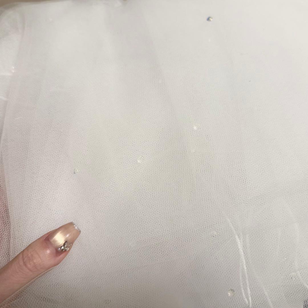 【りんご様】ベール キラキラ チュール シフォン ラメ ベールダウン 結婚式