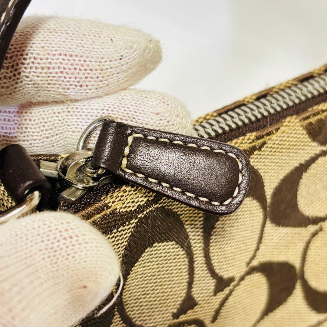 COACH シグネチャー 6094 アクセサリーポーチ ショルダーバッグ