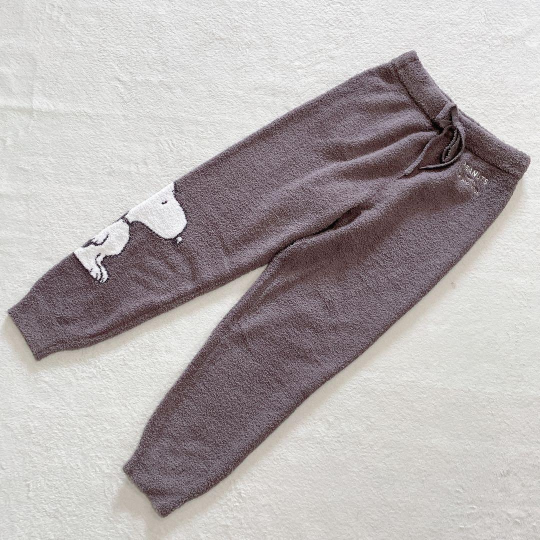 ジェラートピケ　スヌーピー　ベビモコジャガードプルオーバー&ロングパンツセット