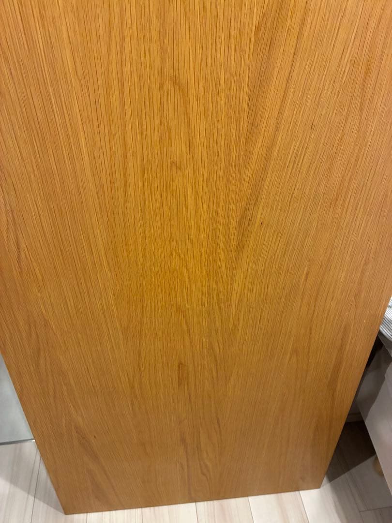 美品　無印良品　木製折りたたみテーブル　オーク材突板　幅１２０ｃｍ