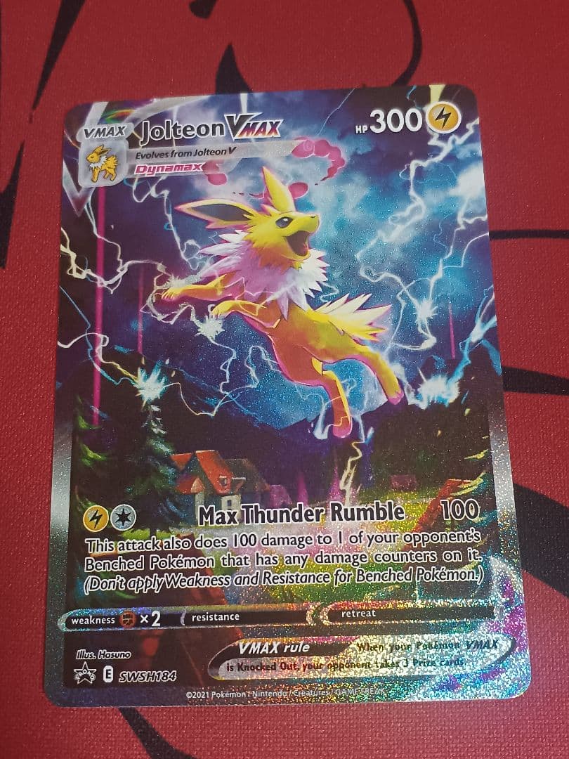 サンダースVMAX sa仕様 夏ポケカ 英語版 海外 通常サイズ SWSH184