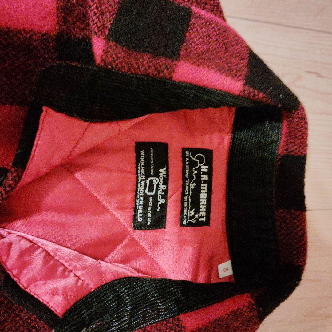 ハリウッドランチマーケット ウールリッチ CPO 中綿 赤/黒 3 - メルカリ