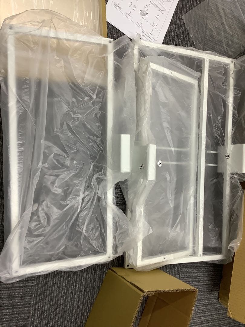 【新品未使用】ディノス 新1本脚 モダン ランドリーラック 棚2段 ホワイト