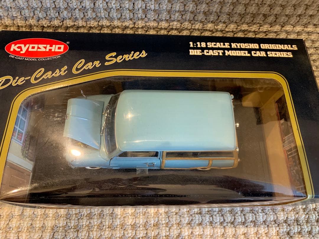 極レア 状態良し 京商 オースチン ミニ カントリーマン ブルー 1/18