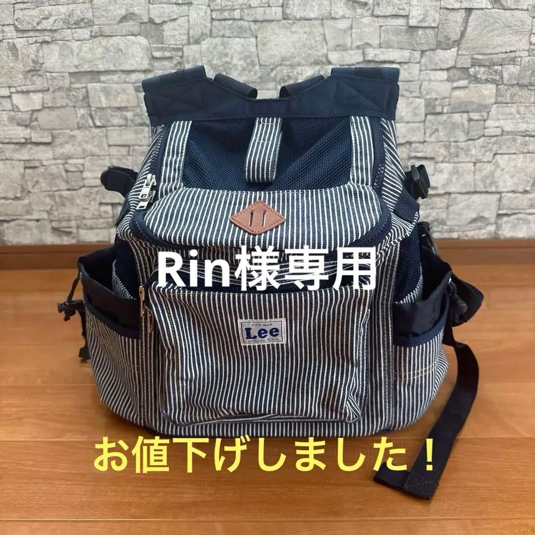 Lee ストライプ キャリーバッグリュック