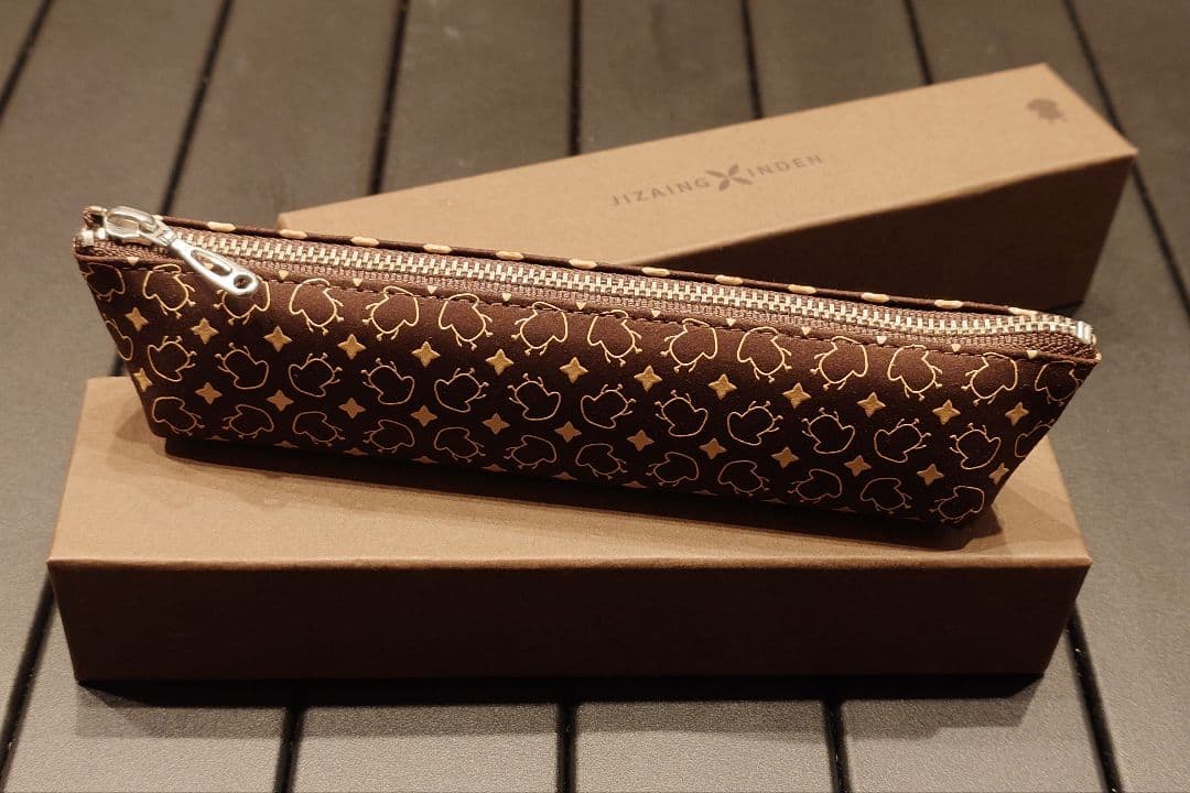 非売品】JIZAING × INDEN ペンケース ドコモダケ柄 甲州印伝