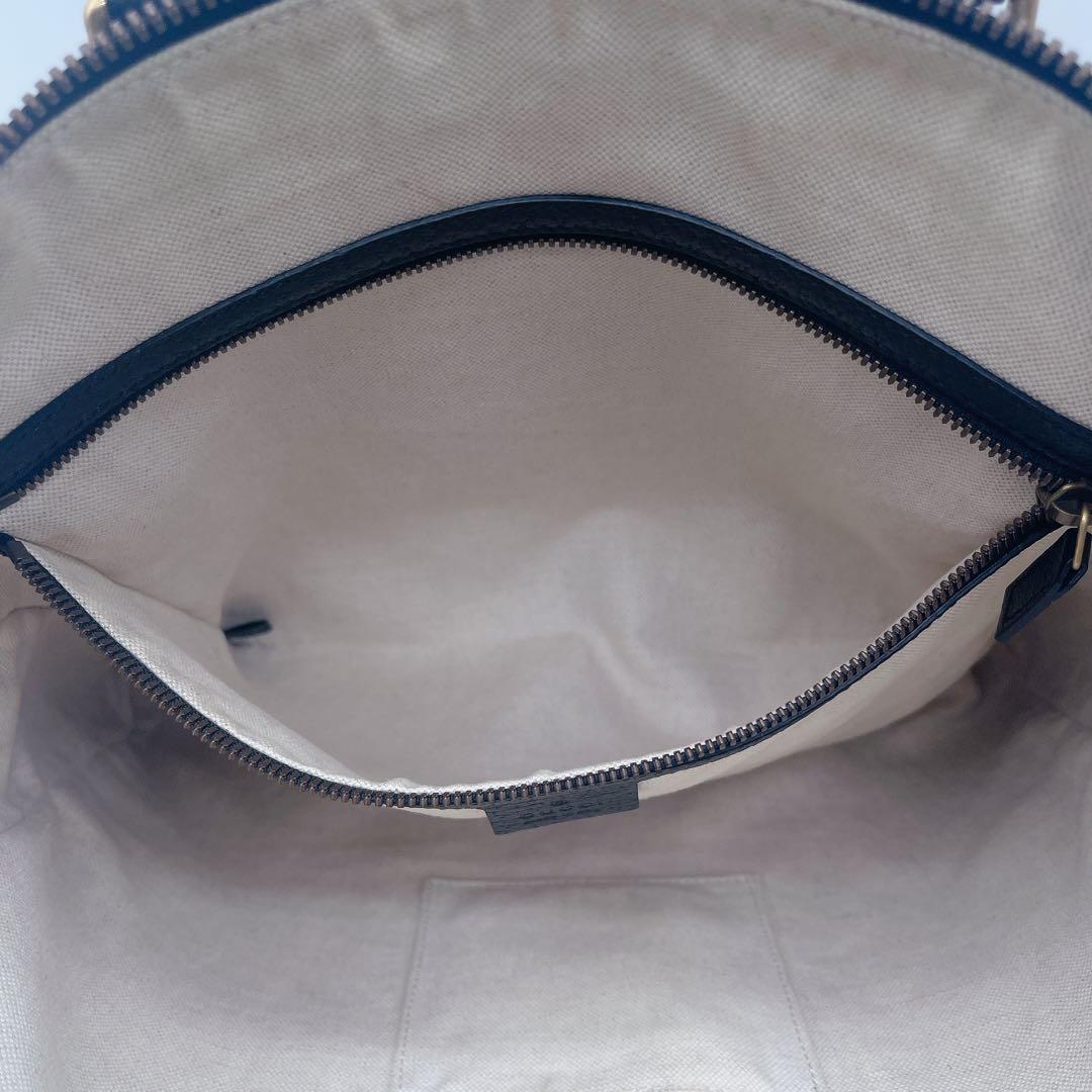 【GUCCI】ウェブ付ブリーフケース ビジネスバッグ 2WAY レザー ブラック