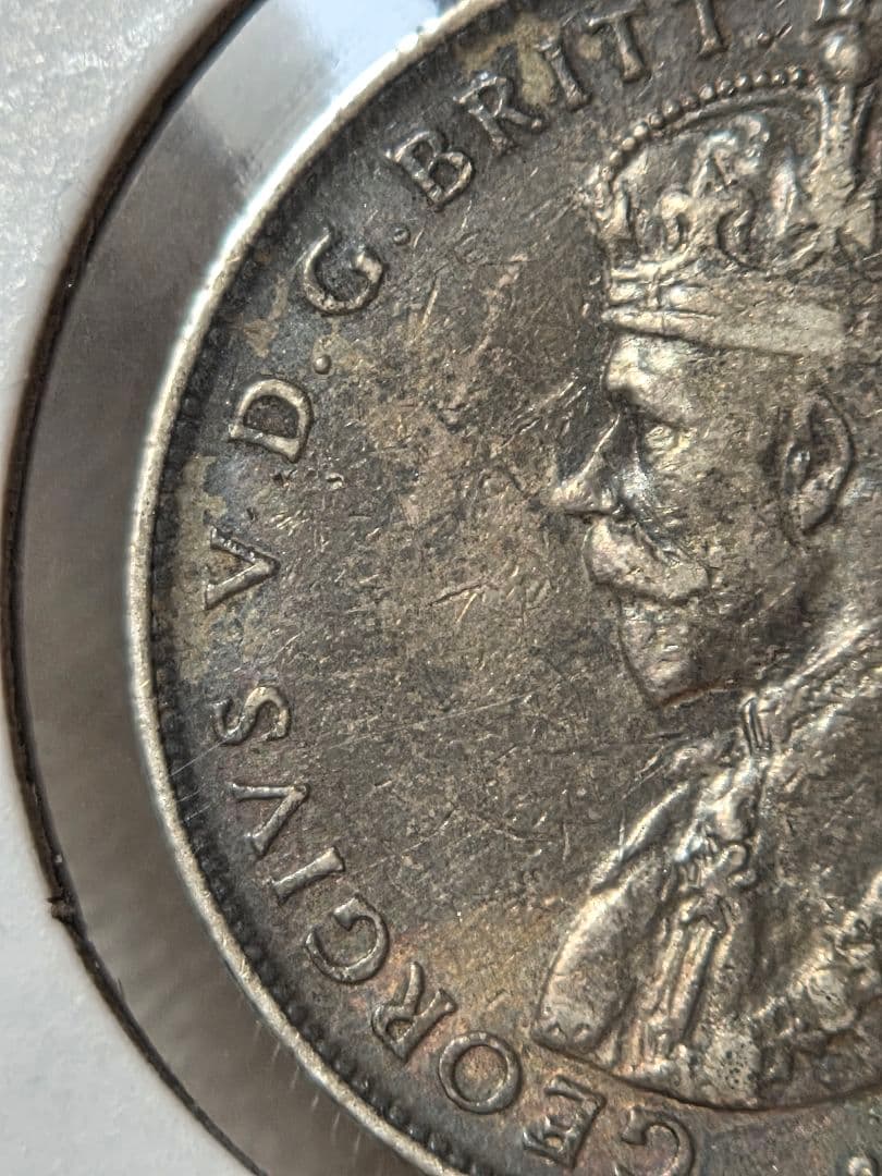 稀少年号)オーストラリア連邦 ジョージ5世 1フローリン銀貨 1919 M