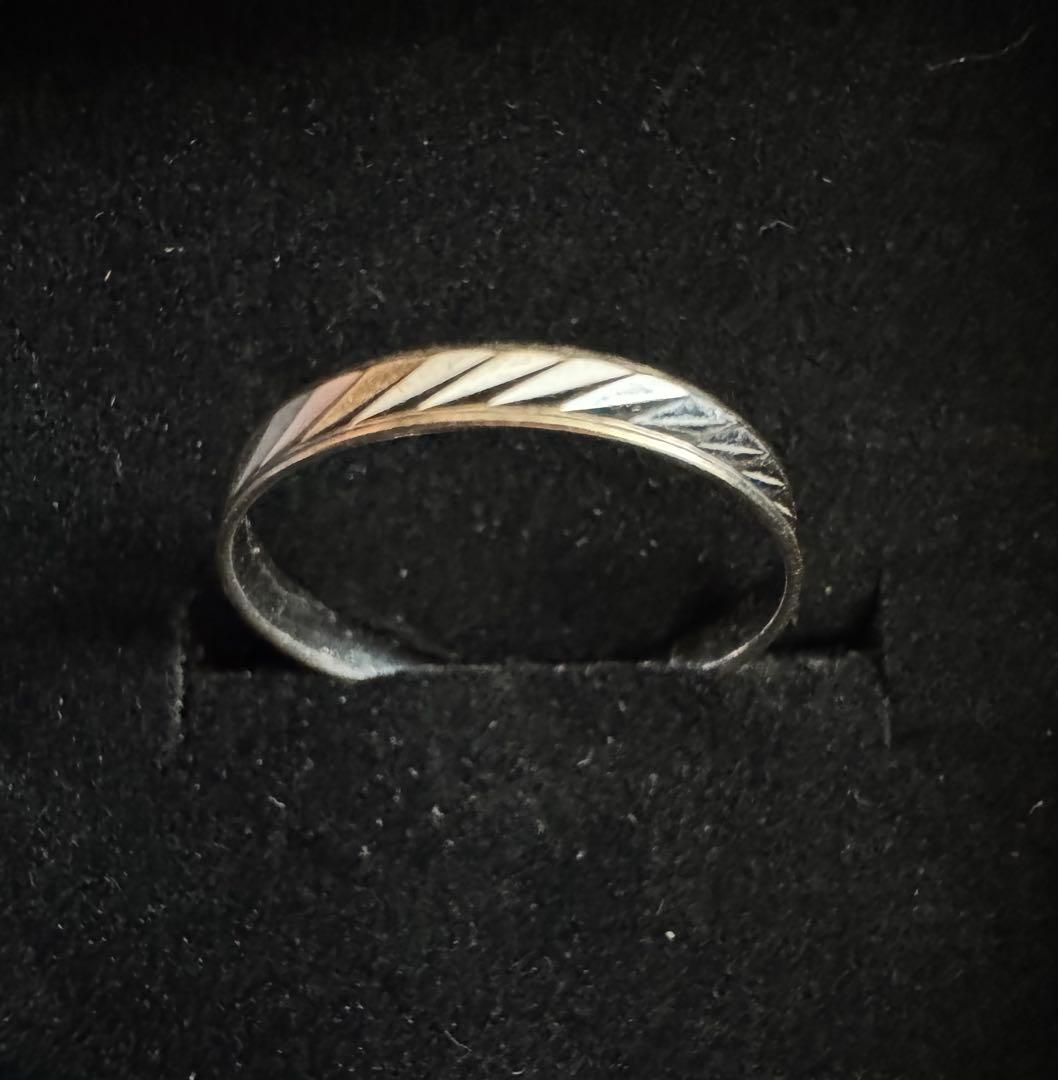 18K ワイトゴールドリング