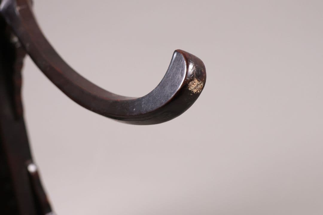 時代 木製 漆塗 春日卓 高34.8cm 高卓 花台 経机【MA823】