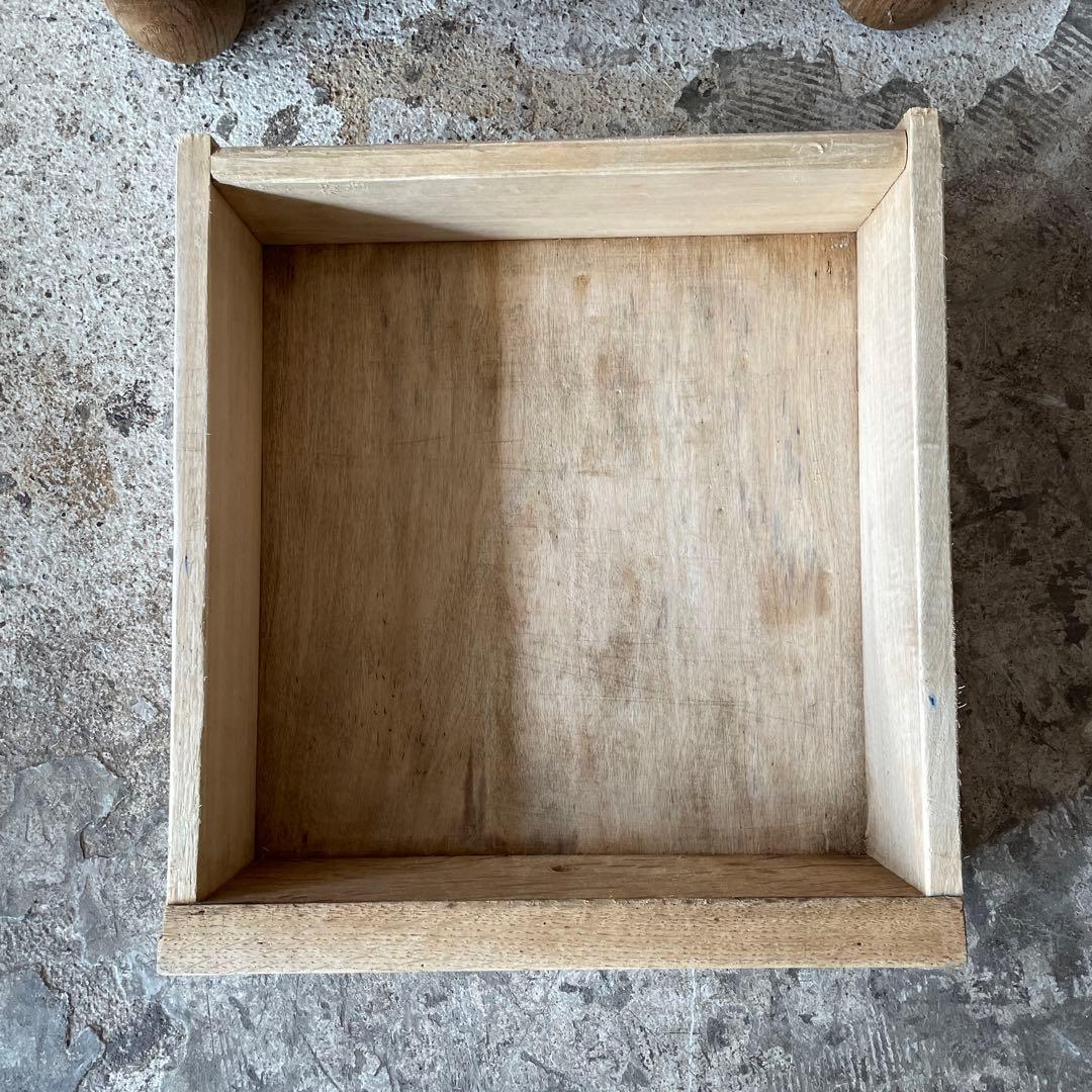 ビンテージ ドロワーサイドテーブル ドロワーベッドサイドテーブル 剥離