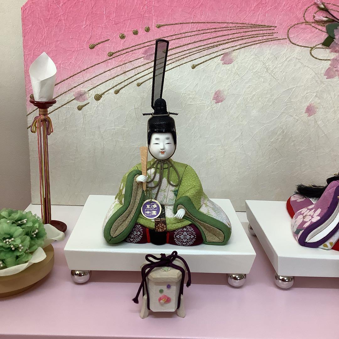雛人形　木目込人形　親王飾り　月の宴　草園作