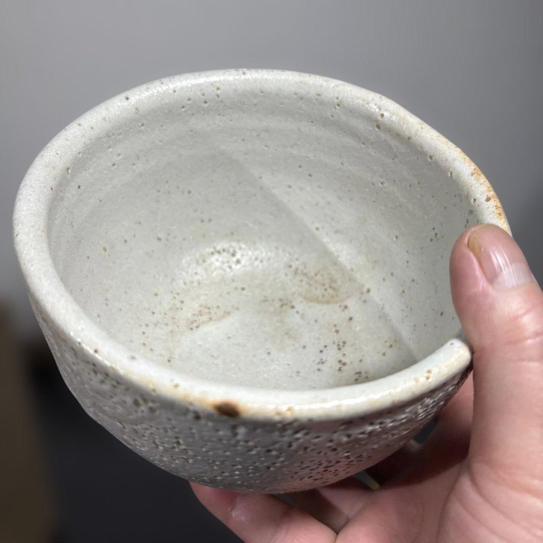 真作 人間国宝 藤原啓作 藤原雄鑑 志野茶碗 希少作品 真作】藤原