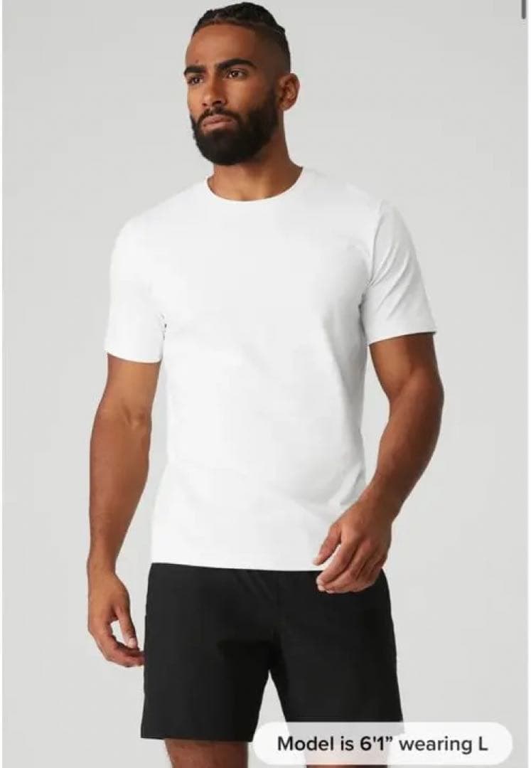 レア】ハワイ購入 alo yoga ホワイト Tシャツ S サイズ