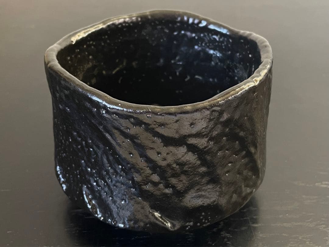 利茶土ミルグリム/リチャードミルグリム/今古窯/引出黒茶碗/抹茶茶碗