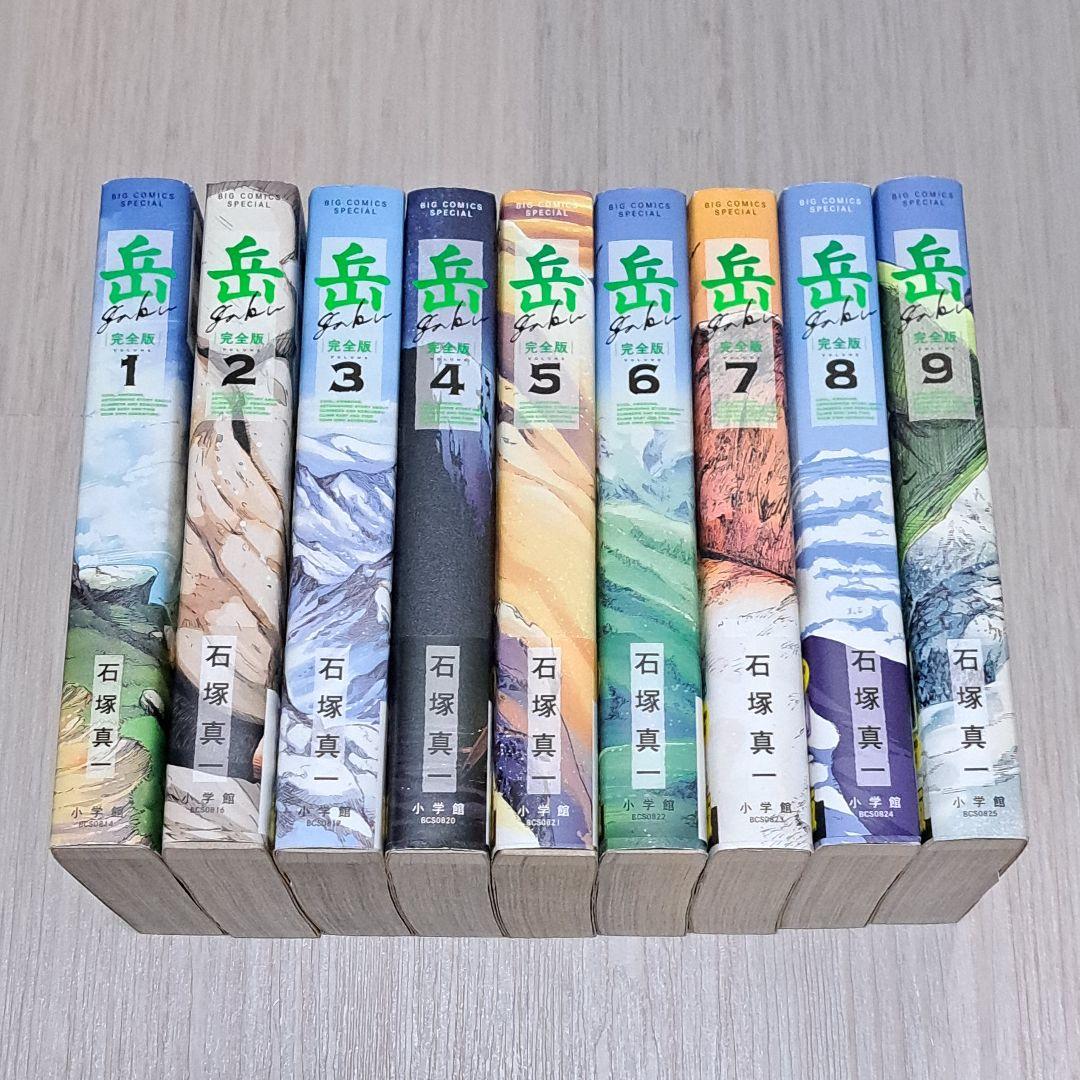 初版 帯付き】 岳 : 完全版 全9巻セット 石塚真一 全巻 - メルカリ