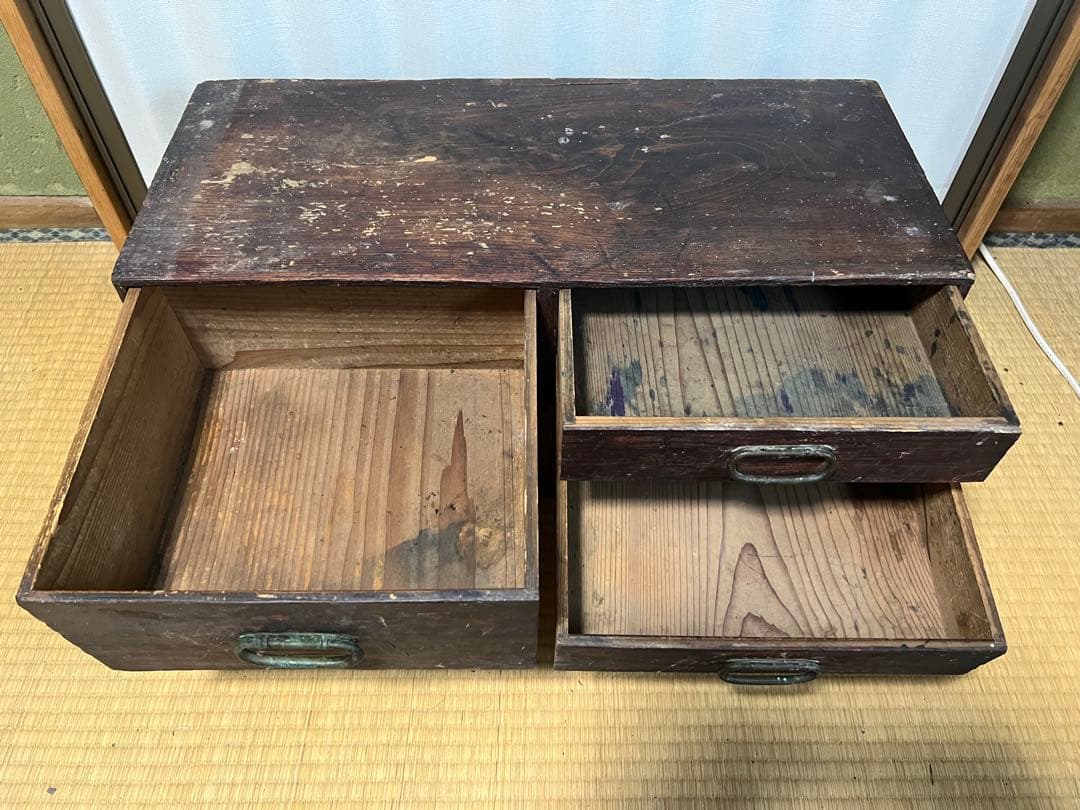 O-1589】引き出し 和ダンス 小箪笥 収納 昭和レトロ 家具