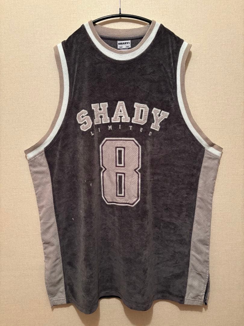 SHADY ltd エミネム オールド 00s古着 ベロア ユニフォームシャツ