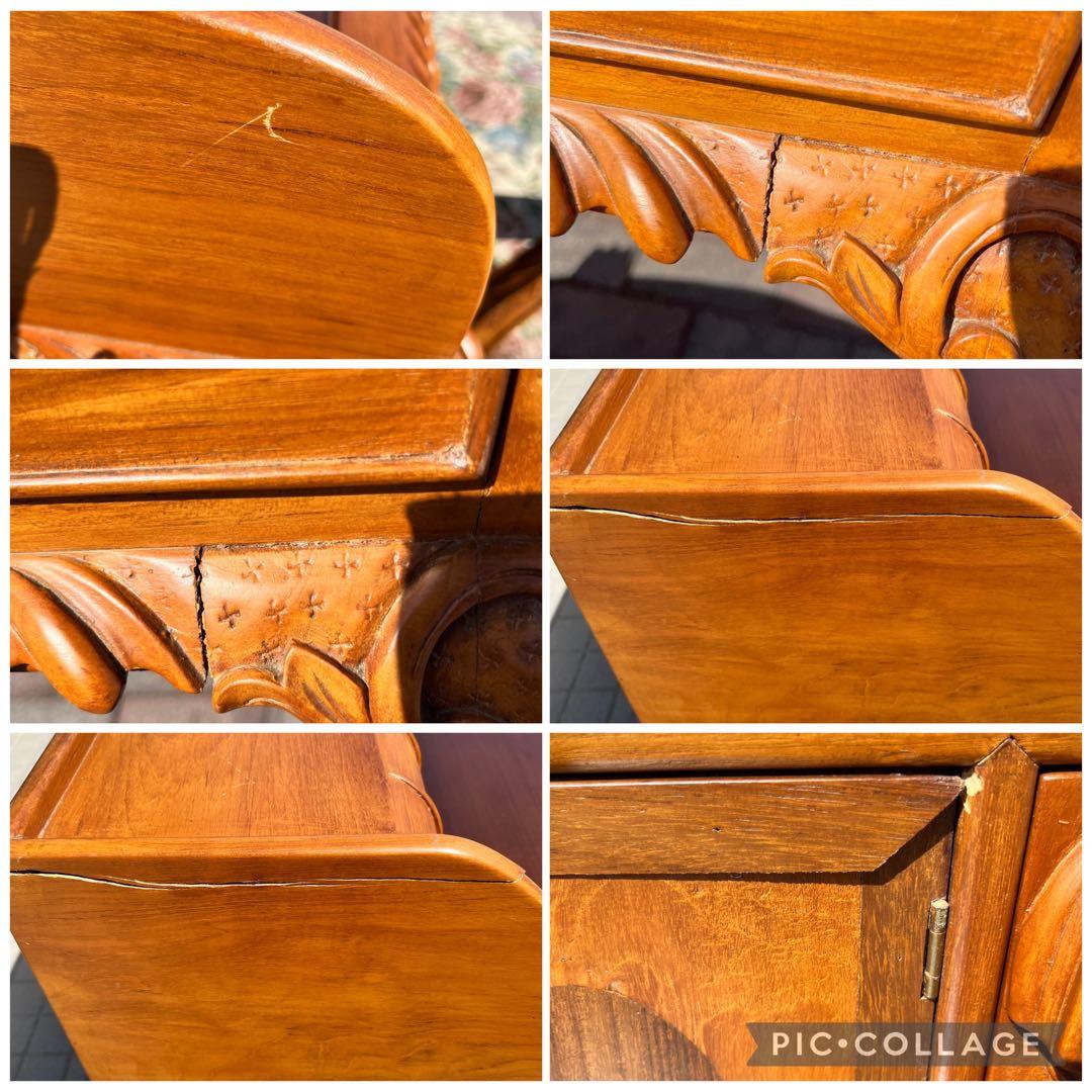 高級 ヨーロッパ アンティーク 猫脚 書斎机 ビンテージ 木製机 豪華