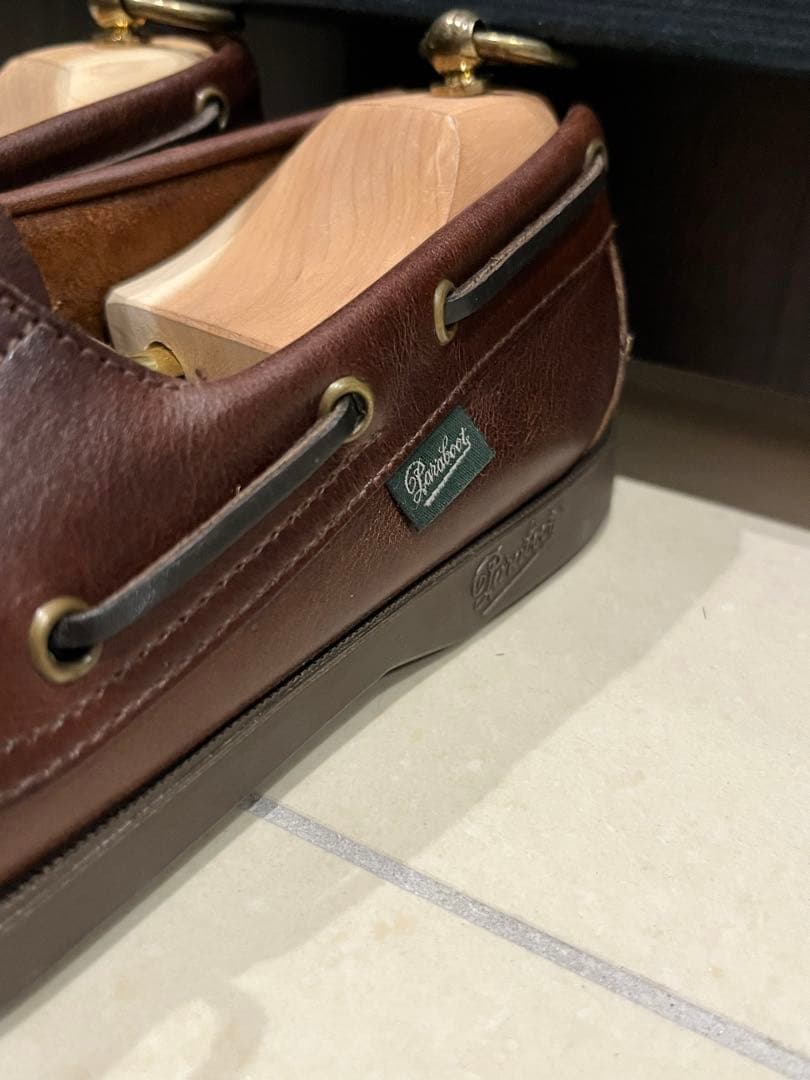 【美品】paraboot BIRTH バース モカシン 6.5 マロン