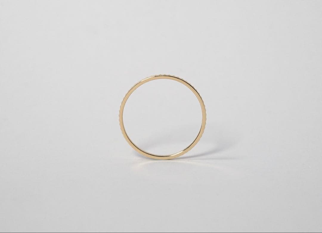 保証書付き　RAPA 18k スタッズ リング