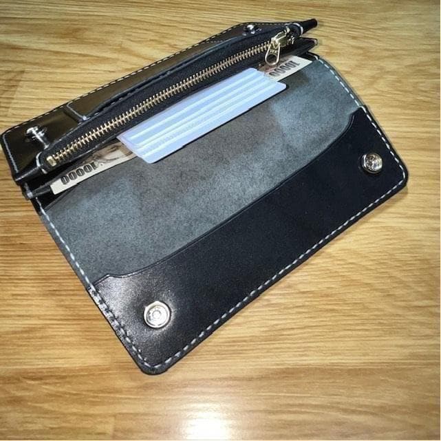 2005.5.15 ロングトラッカーウォレット/栃木レザー/ステッチ黒色