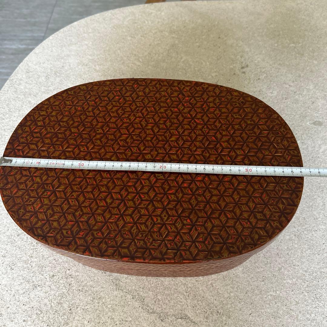 藍胎漆器　伝統工芸品　久留米　らんたい漆器　鎌倉彫茶櫃　2点おまとめ