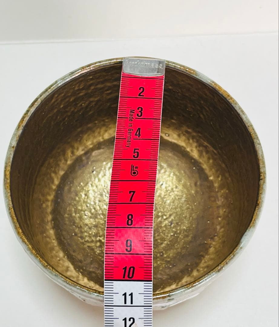 新品未使用 中村良二 抹茶茶碗 梅 共箱つき