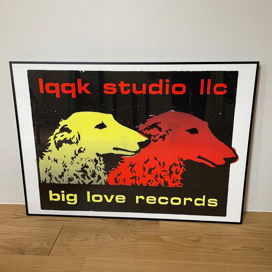 LQQK STUDIO シルクスクリーン T big love records LQQK STUDIO シルクスクリーン T big love records LQQK STUDIO シルク