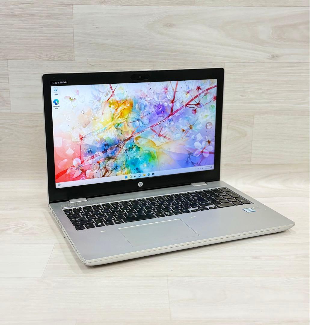 8世代Hp ProBookエイチピーノートi5/8GB/SSD-256フルHD