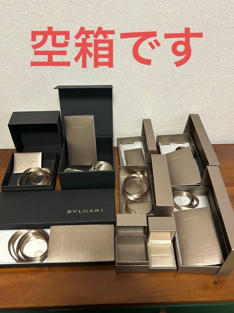 BVLGARI ブルガリ ギフトボックスセット 空箱 BVLGARI ブルガリ 空箱 2個セット ギフトBOX カード付き - メルカリ