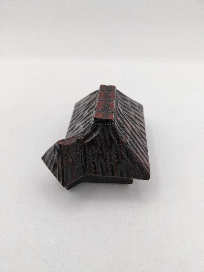 b666 香合 草庵 苫屋 家 和田謹斎 木箱 茶道具 古物