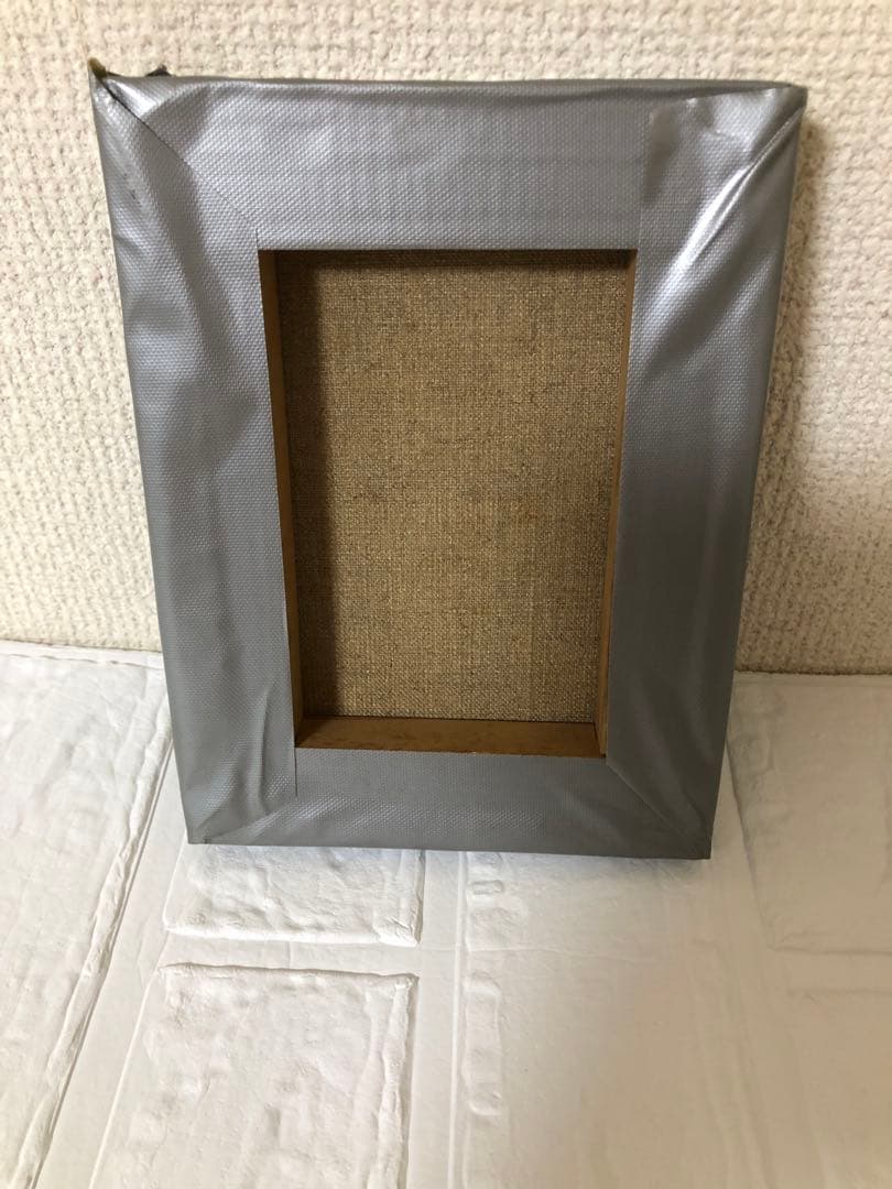 油絵（赤い花）