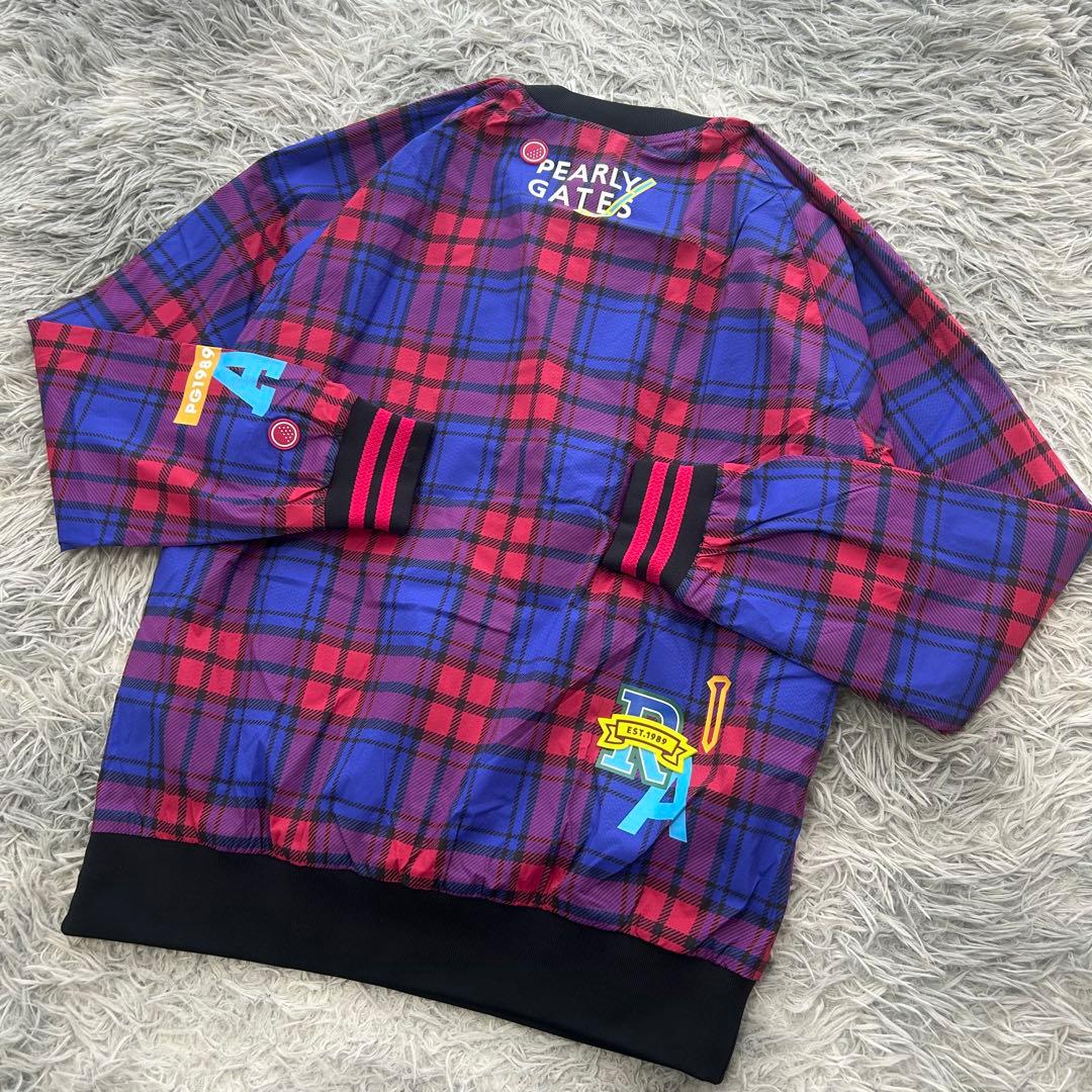 新品　パーリーゲイツ　スニード　ナイロンジャケット　チェック柄　ニコちゃん　1