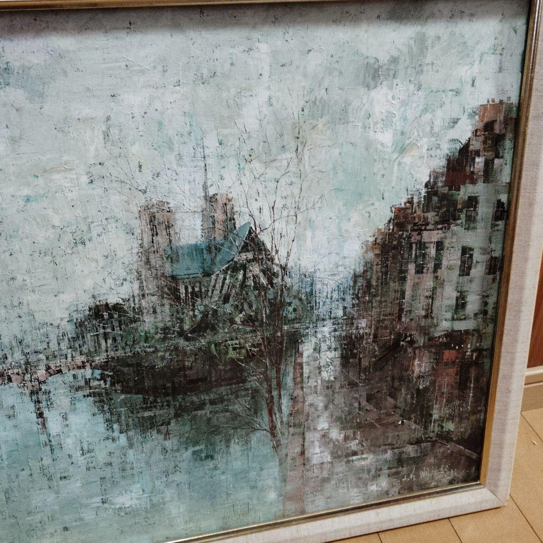 値下げ　ヨーロッパ　油絵　原画　街並み