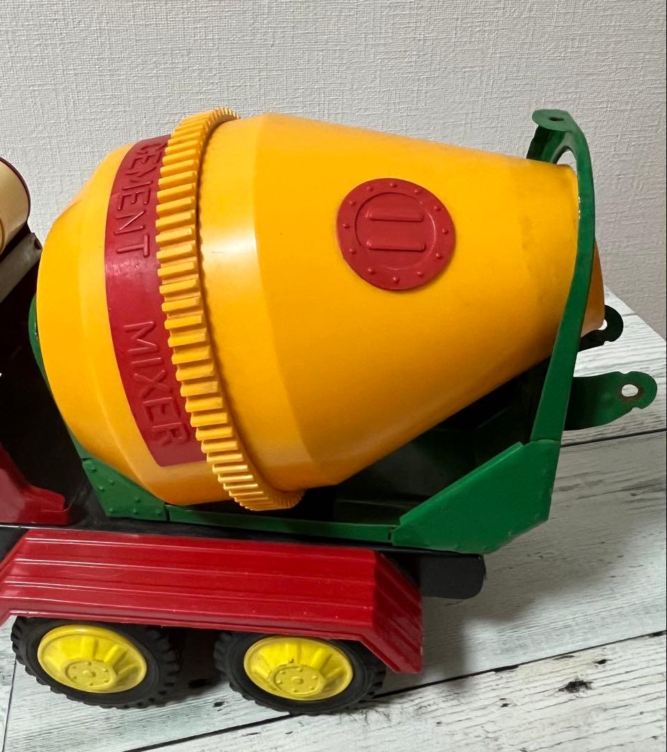 特大 昭和レトロ ブリキ製トラック（日本製、アサヒ玩具製） セメント