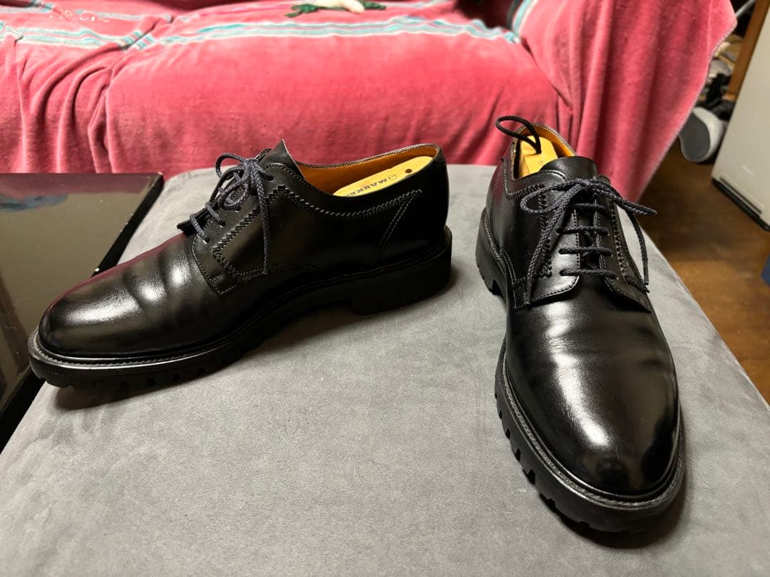 f*5様 J.M.WESTON プレーントゥ カーフ ブラック 8C　26cm