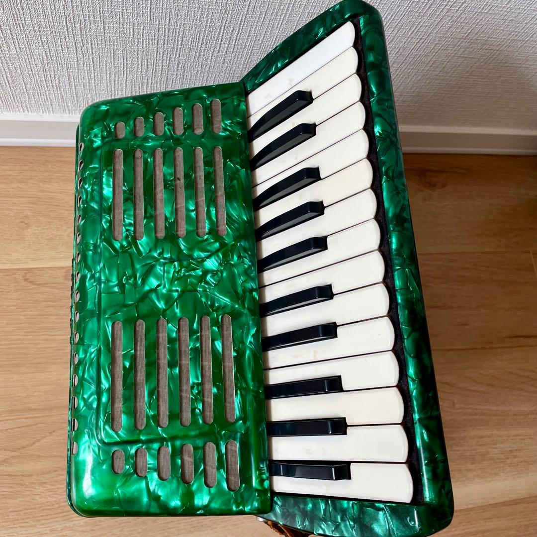 【希少・廃盤】YAMAHA ヤマハ アコーディオン ALTO 25 グリーン