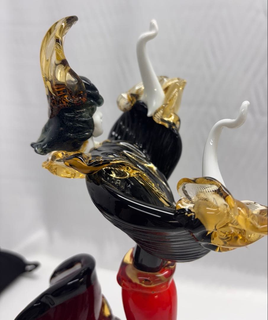 ベネチアンガラス 人形 フラメンコダンサー 置物 工芸品 硝子細工